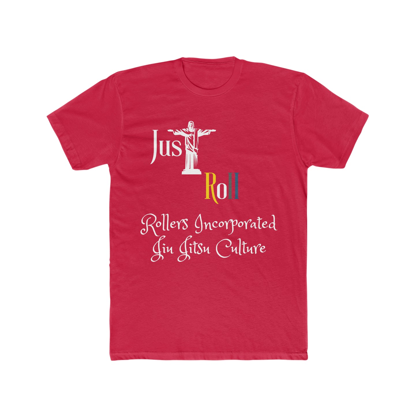 Just Roll Men's Jiu Jitsu T-shirt and Jiu Jitsu Apparel Cotton Crew T-shirt