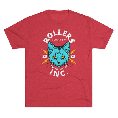 Rollers Inc. Japan Tokyo Cat Premium Jiu Jitsu T-Shrit Tri-blend Tee